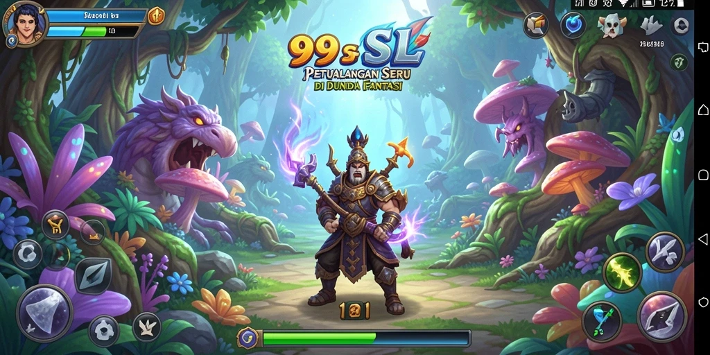 Tampilan gameplay 99SL yang menampilkan petualangan epik.