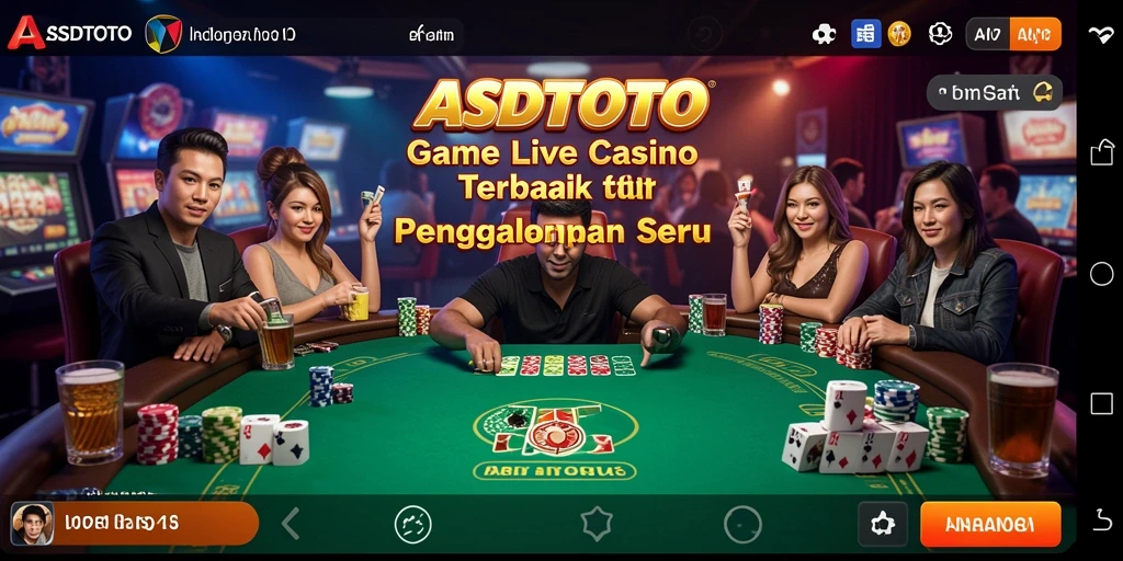 Gameplay Live Casino dengan dealer langsung yang menawan.