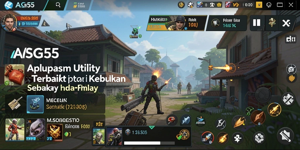 Tampilan utama aplikasi ASG55 yang menunjukkan fitur Utility yang menarik.