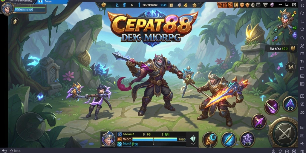 Tangkapan layar gameplay <strong>CEPAT88</strong> menunjukkan aksi seru dalam petualangan MMORPG.