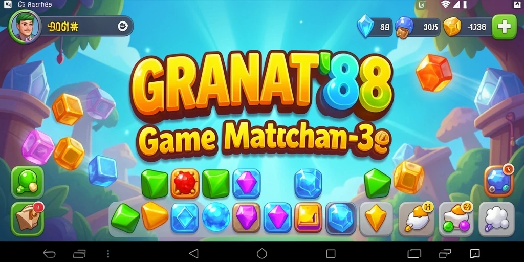 Tampilan gameplay seru dan penuh warna dari GRANAT88.