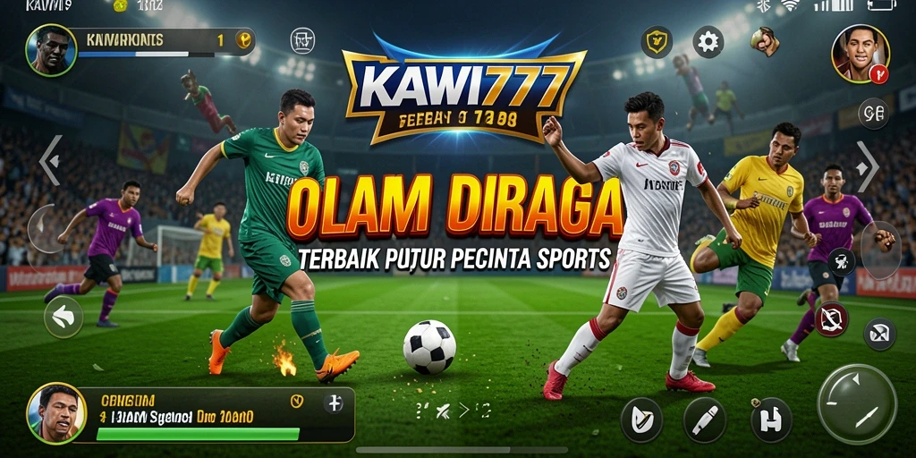 Tampilan gameplay mendebarkan dari KAWI777 dengan aksi olahraga.