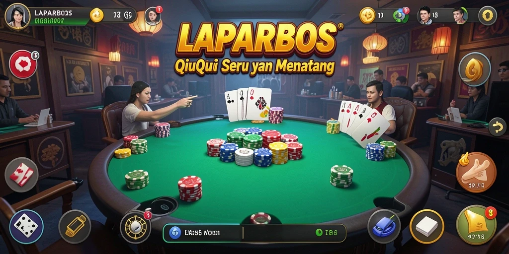Tampilan gameplay seru dari game QiuQiu LAPARBOS.