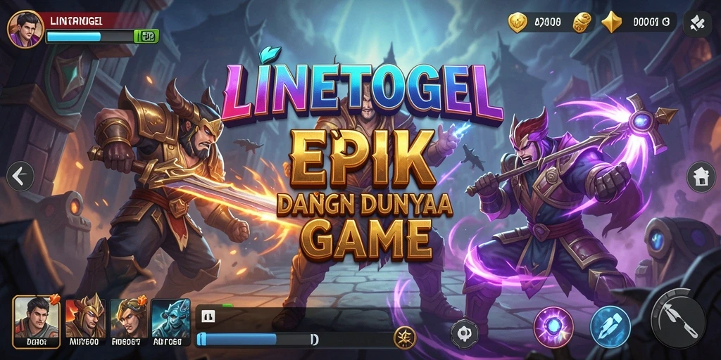 Tampilan seru dari gameplay pertarungan di LINETOGEL.