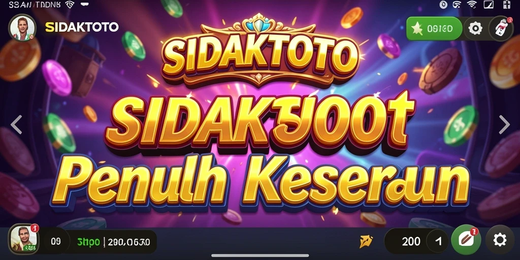 Tampilan menarik gameplay Slot SIDAKTOTO yang menghibur.