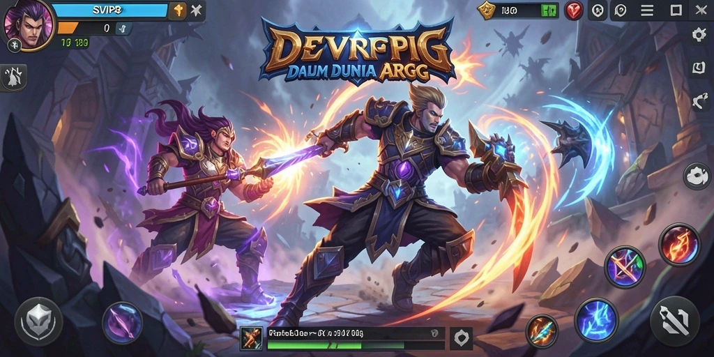 Tangkapan layar utama menampilkan aksi seru dalam game ARPG SVIP8.