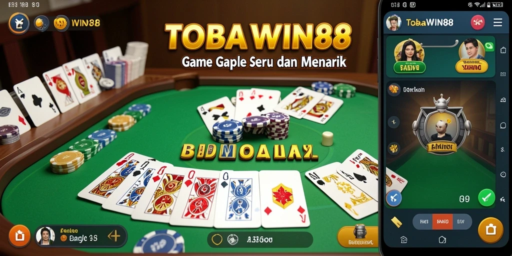 Gameplay Gaple yang seru di TOBAWIN88 menunjukkan keseruan bermain bersama teman.