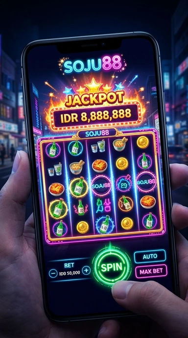 Tampilan antarmuka aplikasi soju88 yang modern dan user-friendly.